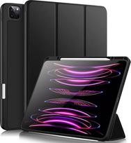 "Vobafe" dėklas, suderinamas su "iPad Pro 12.9" 6/5/4/3 kartos dėklu, TPU lanksti nugarėlė su pieštuko laikikliu, skirta "iPad Pro 12.9" 2022/2021/2020/2018, palaiko "Pencil 2" įkrovimą, juodas