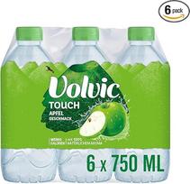 "Volvic Touch Apple Flavour" - natūralus mineralinis vanduo, gaivusis gėrimas "Volvic" ir obuolių skonio - 6 x 0,75 l