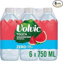 "Volvic Touch Zero Watermelon Flavour" - natūralus mineralinis vanduo "Volvic" gaivusis arbūzų skonio gėrimas be cukraus ir dirbtinių saldiklių - 6 x 0,75 l