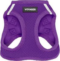 "Voyager Step-In Air" diržai šunims "Best Pet Supplies" - "All Weather Mesh Step in Vest" diržai mažiems ir vidutiniams šunims, violetinės spalvos, M dydis - krūtinė: 16-18 colių