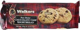 "Walkers Shortbread Chocolate Chip Shortbread" 175 g Pakuotė 4 x 175 g