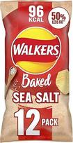 "Walkers" orkaitėje kepti jūros druskos traškučiai 12 x 22g Raudona