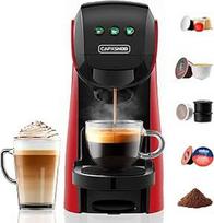 "Warriors1" kavos aparatas "5-in-1" Nespresso, Dolce Gusto, Lavazza A Modo Mio, Espresso Point kapsulių ir kavos miltelių kavos aparatas, 20 barų, 0,82 l, automatinis kavos aparatas namams ir biurui