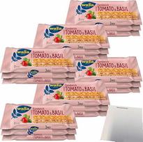 "Wasa Crispbread" sumuštinių duonos "Wasa Crispbread" su sūriu, pomidorais ir bazilikais 6 pakuotės (6 x 120 g pakuotė) + usy Block