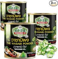 "Wasabi-O" Wasabi milteliai su tikrais Wasabi (japoniškais krienais) - be dirbtinių ingredientų, 105 g (3 vnt.) | Suši, lašišai ir sašimi, jūros gėrybėms, ant grotelių keptai mėsai