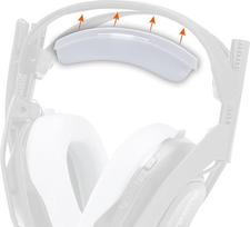 "WC BandZ A50" - patobulintas "Astro A50 Gen 4", "Gen 5" ir "A50X" galvos juostelių keitimo rinkinys iš "Wicked Cushions" | Patogesnis, stilingesnis ir lengvai montuojamas | Balta