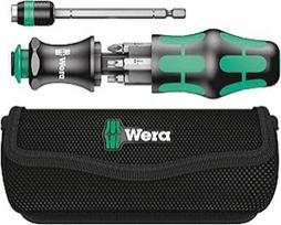 "Wera" 05051023001 Kompaktiškas įrankių rinkinys "Kraftform 22" su dėklu, sidabrinės spalvos, 165x90x60 mm