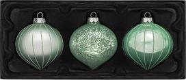 "WeRChristmas" stiklinės eglutės lemputės - mėtų žalumo - 11 cm - 3