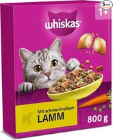 "Whiskas Adult 1+" sausas ėdalas - sausas ėdalas suaugusioms katėms - ėriena - 5 x 800 g