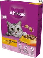 "Whiskas Adult 1+" sausas maistas suaugusioms katėms su vištiena, 6 vnt. (6 x 300 g), dėžutėje