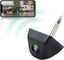 "WiFi" atbulinės eigos kamera, HD 1080P 5G "WiFi" atbulinės eigos kamera "iPhone iPad" "Android" telefonui su 170° plataus kampo žvaigždžių šviesos naktiniu matymu IP69K Vandeniui atspari belaidė parkavimo pagalba automobiliui, furgonui, visureigiui