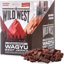 "Wild West Wagyu Beef Jerky" - 16 x 25g - Džiovinta mėsa - baltyminis užkandis - daug baltymų - mažai angliavandenių