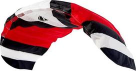 "Wolkenstürmer Paraflex Sport 1.7" aitvaras (raudonas) - paruoštas skrydžiui vairuojamasis kilimėlis su "Dyneema" virvėmis ir vairuojamasis - dviejų linijų aitvaras paaugliams ir suaugusiesiems