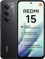 "Xiaomi Redmi 15", išmanusis telefonas, 8 + 256GB, 6,9 colių FHD + 144 Hz DotDisplay, "Snapdragon 685", 50 MP AI dviguba kamera, 7000 mAh baterija, vidurnakčio juoda