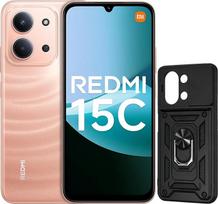 "XIAOMI Redmi 15C" išmanusis telefonas - 4GB / 256GB, 6,9 colių ekranas, 120 Hz, 50 MP dviguba kamera, 6000 mAh oranžinis, be įkrovimo adapterio (su mobiliojo telefono dėklu)