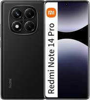 "Xiaomi Redmi Note 14 Pro" išmanusis telefonas 8+256 "MediaTek Helio G100-Ultra Crystal-Clear" 32MP asmenukių kamera 200MP Pro-Grade Al kameros sistema, įkroviklis neįtrauktas (juodas)