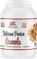 "XXL Nutrition" - Skani baltyminė granola - baltyminiai musli, mažiau angliavandenių ir riebalų - raudonieji vaisiai - 450 g