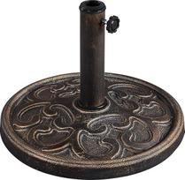 "Yaheetech" skėčių stovas Balkono skėčių stovas Rinkos skėčių pagrindas Skėčių stovas, skirtas skėčių stulpams iki 38 mm / 48 mm, bronzos spalvos