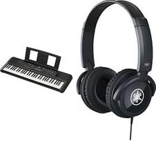 "Yamaha" nešiojamoji PSR-E283 pradedančiųjų klaviatūra pakuotėje su HPH-100 ausinėmis