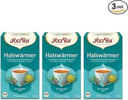 "Yogi Tea" - kaklo šildyklė, ajurvedinė ekologiška prieskonių ir žolelių arbata, natūraliai be kofeino, saldymedžio, pankolio ir čiobrelių mišinys, "Yogi Tea" arbatos pakuotė, 3 x 17 maišelių (iš viso 51 arbatos maišelis)