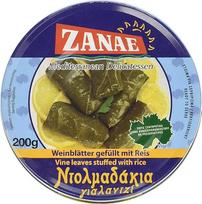"Zanae" vynuogių lapai su ryžiais aliejuje (1 x 200 g pakuotė)