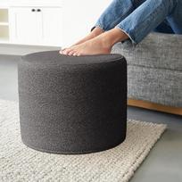 "ZICOTO" gražus "Boucle Pouf Ottoman" ir atrama kojoms - lengvas, patogus ir žavus apvalios formos modernus putplasčio pufas, puikiai tinkantis poilsiui