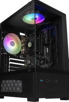 .ES PC'S GAMING MC-SE2 2025 žaidimų stalinis kompiuteris | AMD Ryzen 3 3200G, 8GB DDR4 RAM, 500GB SSD, dvigubas „Wi-Fi AC“, originali „Windows 11“