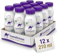 1 dėžutė (2,52 litro) „Camelicious“ firmos originalaus kupranugario pieno iš Dubajaus (12 skardinių po 210 ml)