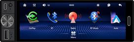 1 DIN automobilių radijas su „Wireless CarPlay“, „Android Auto“, „iOS/Android Mirror Link“ ir „Bluetooth“ funkcijomis, 6,5 colių jutikliniu ekranu