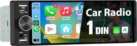 1 DIN universalus automobilinis ekranas su „CarPlay“ ir „Android Auto“, 6,28 colio