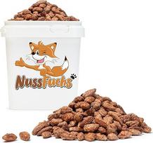 1 kg skrudintų migdolų kibire – skrudinti, sveiki, karamelizuoti „NussFuchs“