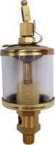 1 vnt. 1/8", 1/4", 3/8" išorinis sriegis, alyvos teikėjas su stikliniu indikatoriumi, gravitacinis lašinis alyvos teikėjas / 3/8-100 ml