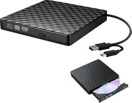 1 vnt. išorinis CD-DVD diskų įrenginys, nešiojamasis CD-DVD+/-RW diskų įrenginys su USB 3.0 ir Type-C jungtimis, DVD/CD-ROM įrašymo įrenginys, plonas optinis DVD diskų įrenginys, skirtas nešiojamiesiems kompiuteriams, stacionariems kompiuteriams, „Mac“, „