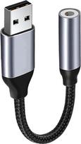 1 vnt. USB–3,5 mm ausinių jungties garso adapteris, išorinė garso plokštė, USB–AUX adapteris