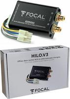 1 vnt. „FOCAL HILO.V3“ keitiklis, konvertuojantis sustiprintą stereo signalą į du žemo lygio RCA išėjimus, skirtus stiprintuvui