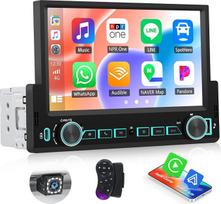 1 „Din“ automobilių radijas su 7 colių jutikliniu ekranu, HD MP5 automobilių multimedijos grotuvas su „Bluetooth“, FM radijo imtuvu, atgalinio važiavimo jungties palaikymu
