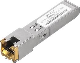 1,25 G SFP į RJ45 varinis siųstuvo-imtuvo modulis, 10/100/1000Base-T, „Hot-Plug“ funkcija, Cat5e UTP kabelis, veikimo nuotolis iki 100 m, suderinamas su „Cisco“, „TP-Link“, „D-Link“ ir kitais įrenginiais