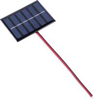 1/2 vnt. saulės elementas 100 mA, 1 W, 3 V, saulės baterija su kabeliu, „pasidaryk pats“ tipo, polisilicio saulės elementas su epoksidine danga, skirtas 2–3 V (1 vnt.)