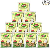 10 (10 x 60 g) "Chao Thai" kokosų kremo miltelių pakuotė "Bot Dua" + 2 lazdelės "Papa Vo