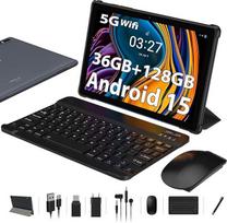 10 colių planšetinis kompiuteris su jutikliniu ekranu, 36GB RAM, 128GB ROM / 2 TB TF, aštuonių branduolių procesoriumi (2,0 GHz), 5G, „Wi-Fi“, „Wi-Fi 6“, „Widevine L1“, GMS sertifikatu, 8 MP kamera, „Android 15“ operacine sistema, komplektuojamas su kla