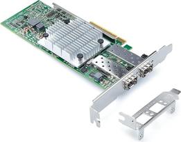 10Gb PCI-E tinklo plokštė su „Broadcom BCM57810S“ mikroschemų rinkiniu, dviem SFP+ prievadais, „PCI Express X8“ Ethernet LAN adapteriu, suderinama su „Windows Server“, „Windows“, „Linux“ ir „VMware“