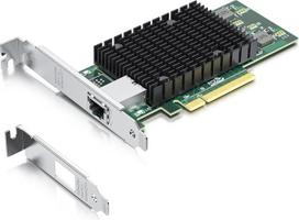 10Gb RJ45 PCI-E tinklo plokštė, prilygstanti „Intel X540-T1“ su „Intel X540-BT1“ lustu; vieno RJ45 prievado „PCI Express x8“ Ethernet tinklo adapteris, palaikantis „Windows“, „Linux“ ir „VMware“