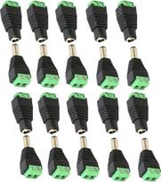 10 porų DC 5,5 mm 2,1 mm DC kištukas DC moteriška jungtis DC maitinimo šaltinio kištuko adapteris Maitinimo adapteris CCTV kameros LED juostos šviesai
