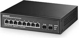 10 prievadų 2,5G komutatorius, 2x10G SFP+ prievadas, 8x2,5G baziniai T prievadai, suderinamas su 100/1000Mbps, nevaldomas, be ventiliatoriaus, metalinis Binardat Ethernet komutatorius, skirtas žaidimams, NAS, smulkiajam verslui, Plug & Play