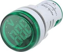 10 stücke Grün 22mm skaitmeninis voltmetras Runde AC 20-500V Spannung Tester Meter Monitor Power LED Anzeige 30x30mm