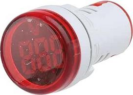 10 stücke rot 22mm Skaitmeninis voltmetras Runde AC 20-500V Spannung Tester Meter Monitor Power LED Anzeige 30x30mm