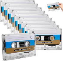 10 tuščių garso kasečių pakuotė: WANDGU diktofonas CD ir DVD grotuvas Kasetės MC-60 minučių įrašymui, mažai triukšmo, mažo triukšmo garso kasetės paskaitoms ir seminarams, kasdieniam įrašymui