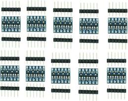 10 vnt. 4 kanalų IIC/I2C loginio lygio keitiklis, dvikryptis 3,3 V–5 V perjungimo modulis, skirtas „Arduino“ (10 vnt. rinkinys)