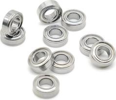 10 vnt. pakuotė: 8 x 12 x 3,5 mm greitaeigiai 1280 rutuliniai guoliai MR128ZZ, ABEC-9 (10 vnt. 730 3x7x3)