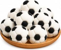 10 vnt. „Marshmallow Sweets“ futbolo formos saldainių pakuotė | Futbolo formos guminukai, futbolo formos užkandžių stadionas, futbolo teminės šventės dovanėlės, skirtos vaikų gimtadienio futbolo teminės šventės svečiams